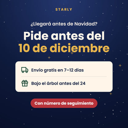 Pide antes del 10 de diciembre para recibirlo antes de Navidad